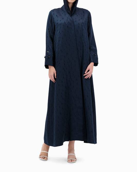 Model wears Suhail Abaya - Navy