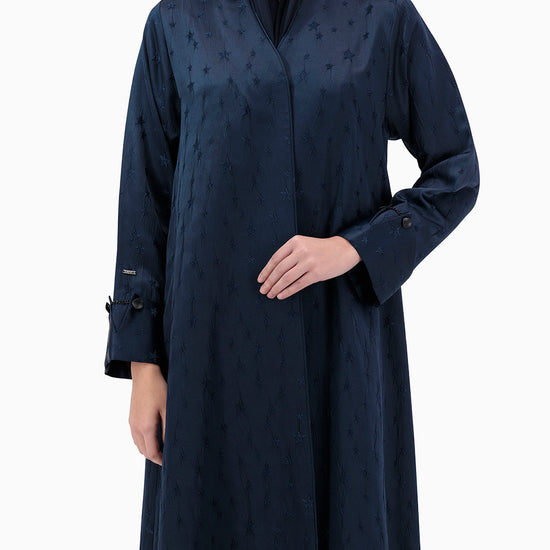 Model wears Suhail Abaya - Navy