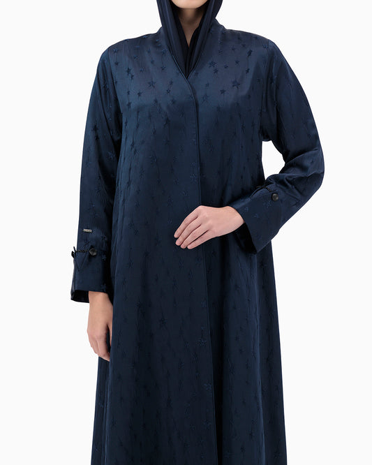 Model wears Suhail Abaya - Navy
