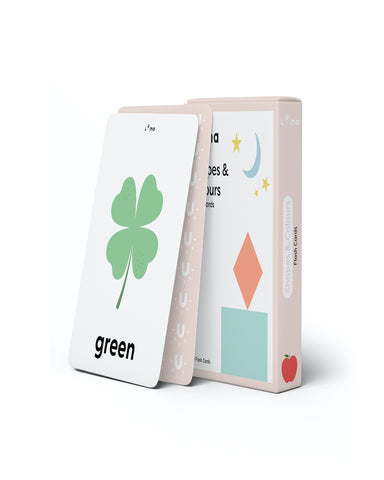 Shapes & Colors Flash Cards: English