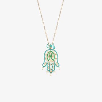YA EIN - 18K Gold, Diamond & Precious Stone Pendant (ALKAFF)