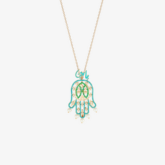 YA EIN - 18K Gold, Diamond & Precious Stone Pendant (ALKAFF)