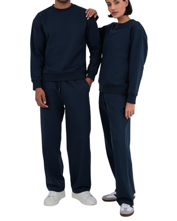 Oversized Sweater Unisex Navy Pewter