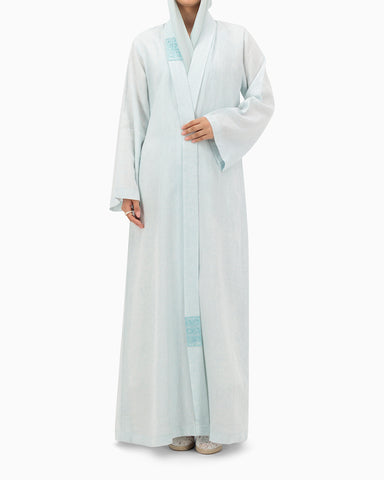 Linen Abaya | Pastel Blue